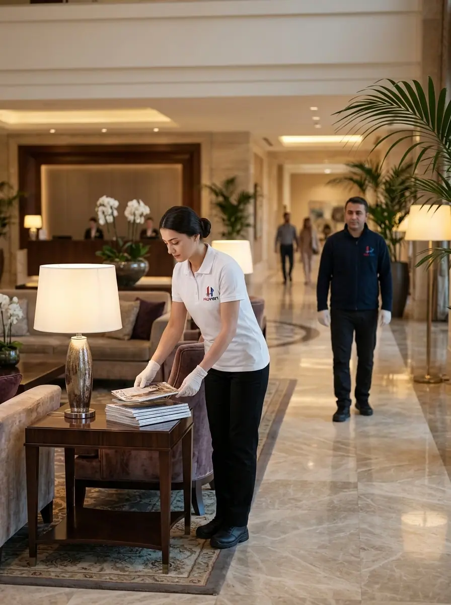 Otel odasında düzenli housekeeping uygulaması